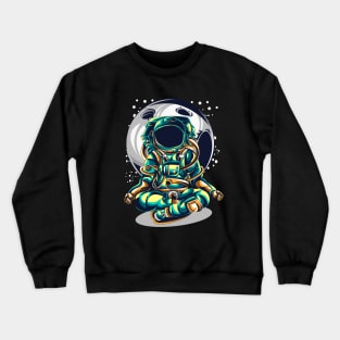 astronaut yoga space Crewneck Sweatshirt